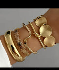 4 Pc Gold chunky bangle