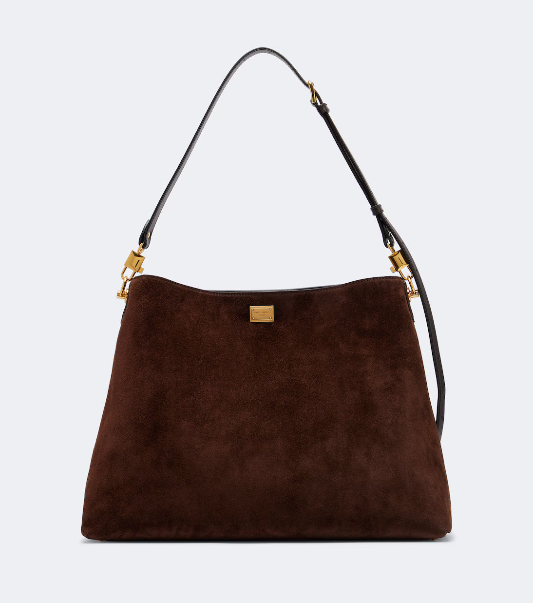 Dolce&Gabbana Vittoria Large Suede Tote Bag | Brown