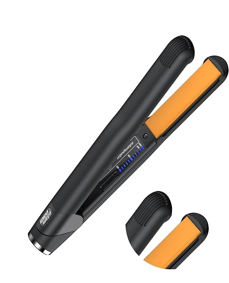 GLAMPALM Classic 1" | Ceramic Flat Iron Infused with Vita-C, Korean No.1 Hair straighteners for Women, Dual Voltage, Silk Press, Hair Styling Irons | GP201