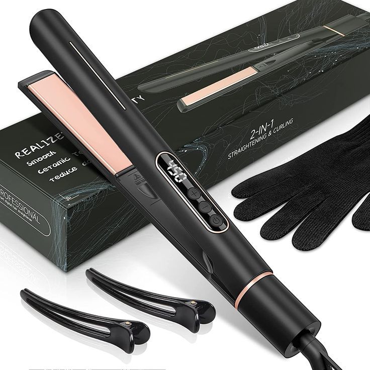 Hair straightener and curler 2 in 1