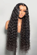 Long, luxurious deep  wave curly wig 100% human hair