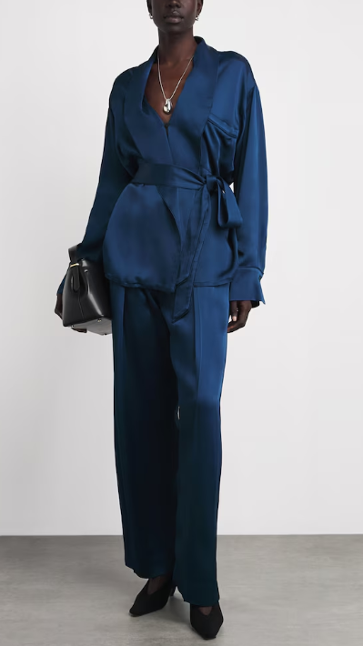 Victoria Beckham Pyjan Wrap Blouse
