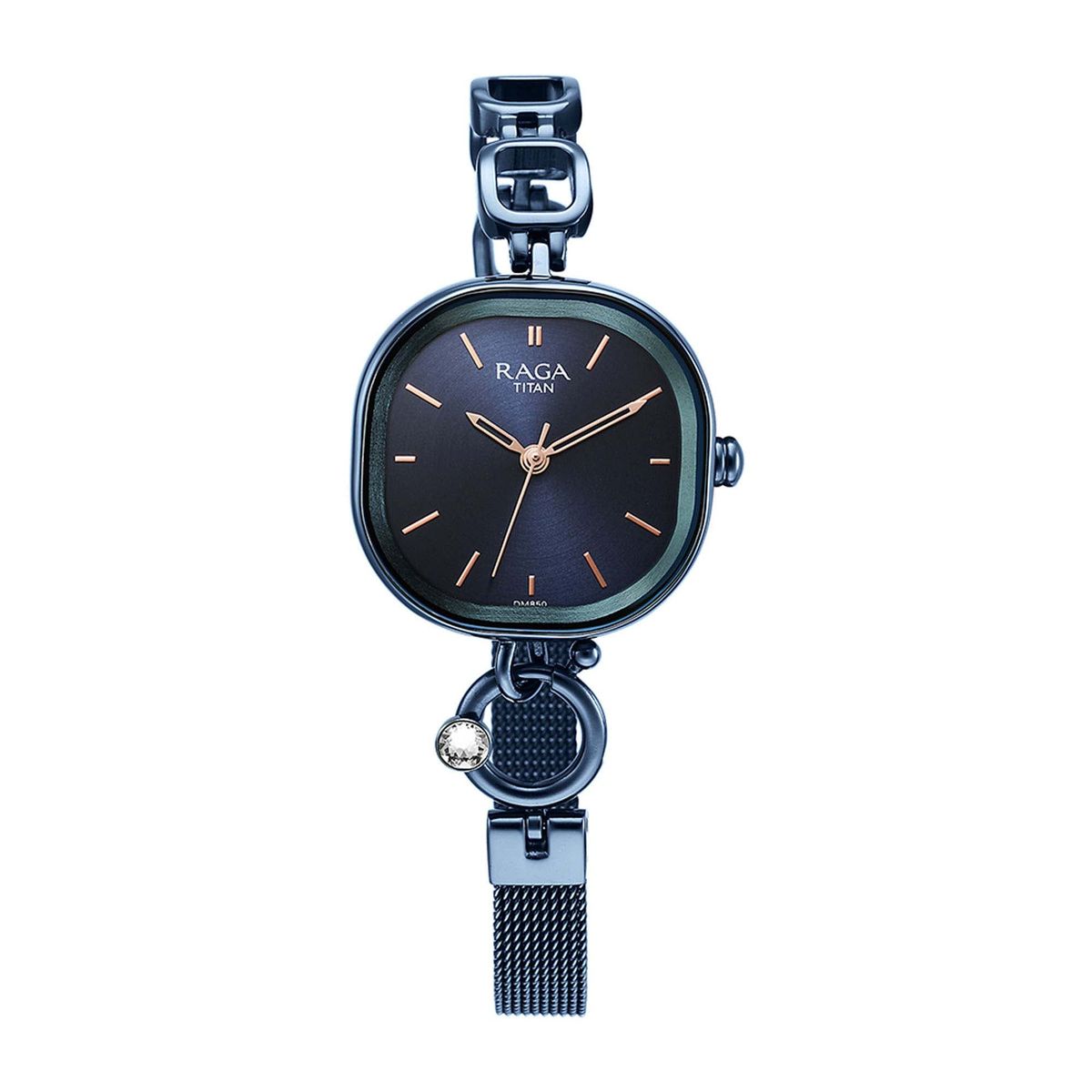 Titan Raga Delight Blue Dial Analogue Metal Strap Watch for Women 16800