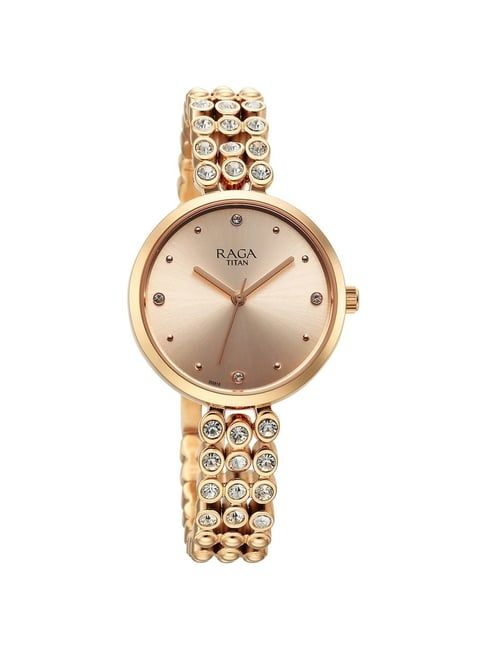 Titan Raga Showstopper Rose Gold Analog Watch 10500