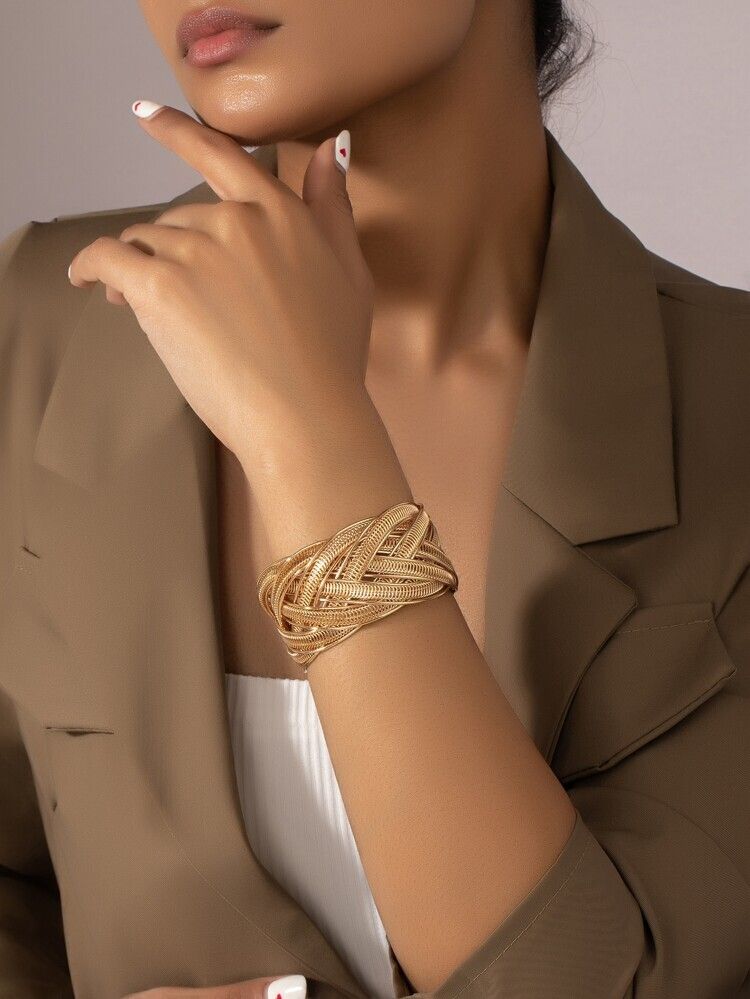 Los Elegancia Twist Cuff Bangle